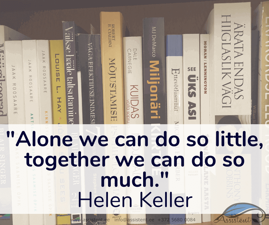 Ettevõtlusmuut raamatuklubi - info@assistent.ee +372 5680 0084