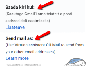 Gmail_saada_kui_-_send_as - info@assistent.ee +372 5680 0084