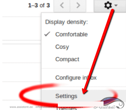 gmail-settings - info@assistent.ee +372 5680 0084